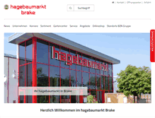 Tablet Screenshot of hagebaumarkt-brake.de